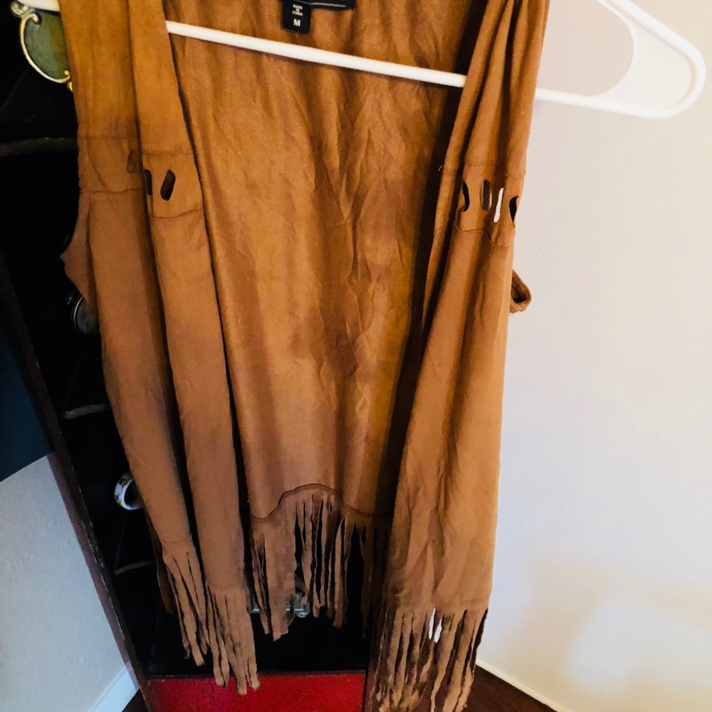 Suede Fringed vest
